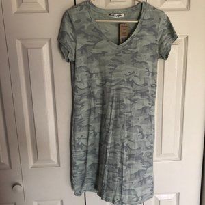 Camo Print Dress T-Shirt Dress Michael Stars
